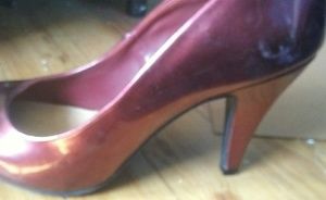 Size 8 Charlotte Russe Maroon Low Heels